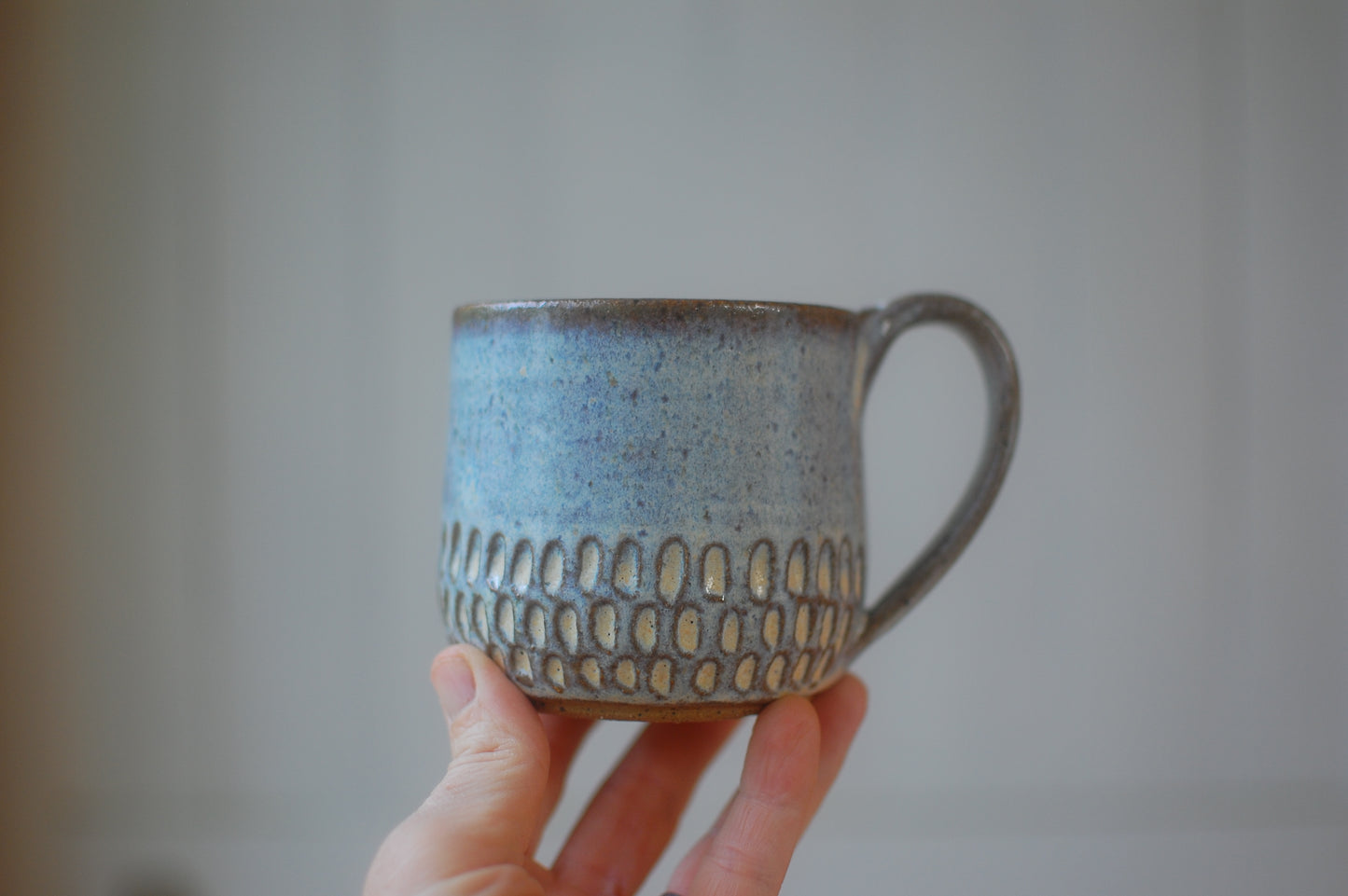 Textured Short Mug - Handmade Pottery - Pottery Mugs - Ceramics - Handmade Ceramics