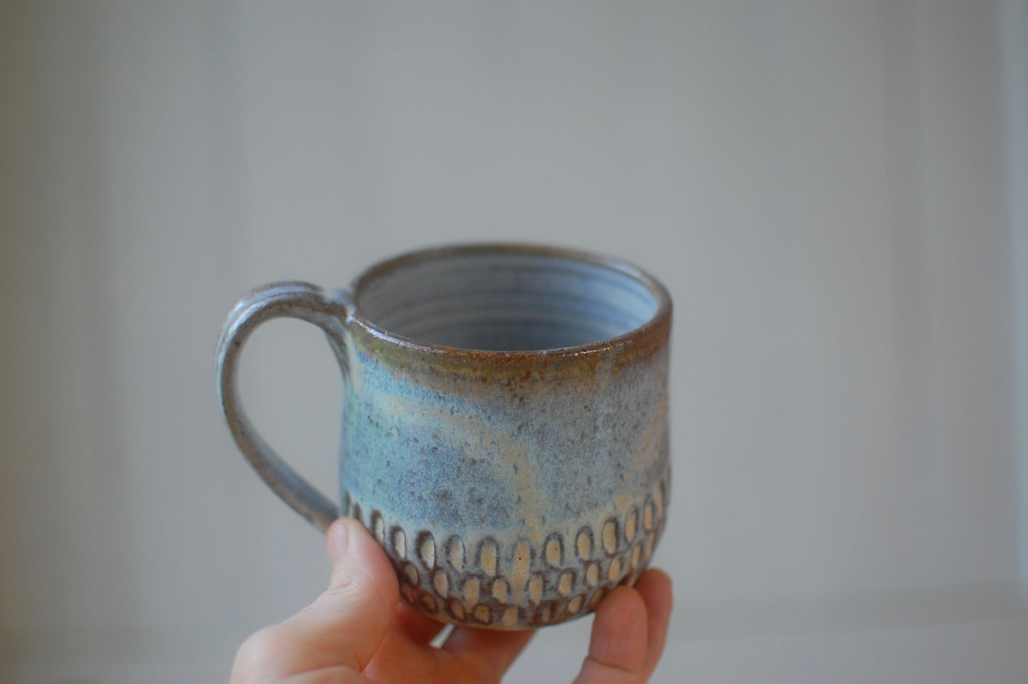 Textured Short Mug - Handmade Pottery - Pottery Mugs - Ceramics - Handmade Ceramics