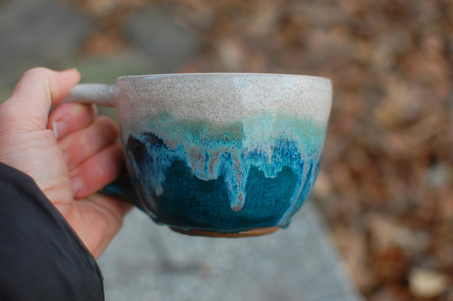 SECOND Seaside Latte Bowl - Soup Bowl With Handle - Handmade Pottery - Pottery Mugs - Ceramics - Handmade Ceramics
