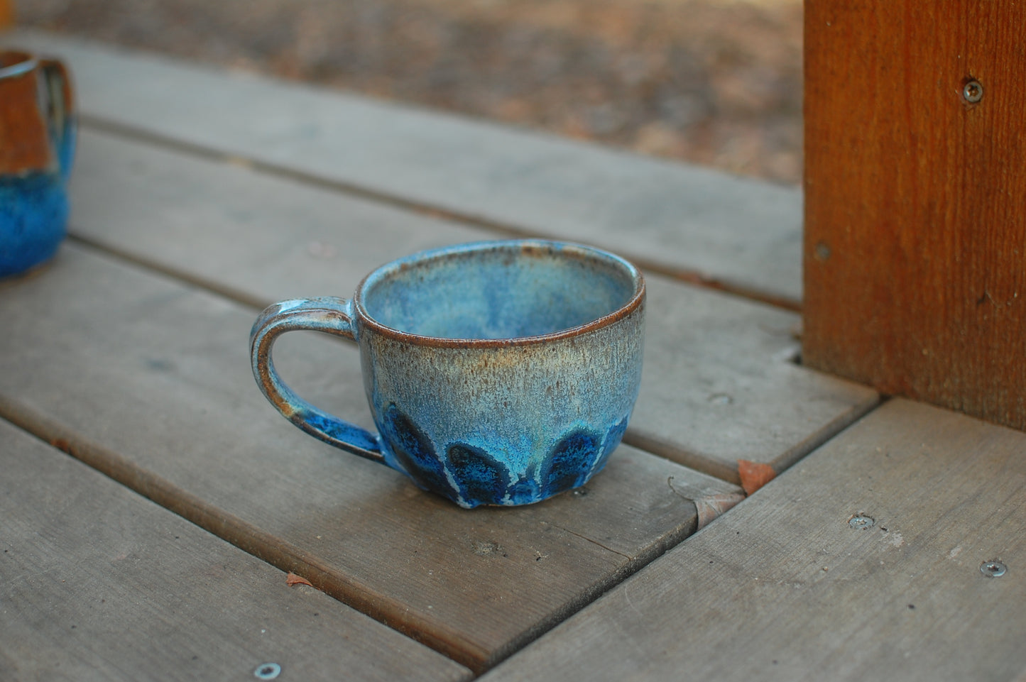 SECOND Blue Latte Bowl - Soup Bowl With Handle - Handmade Pottery - Pottery Mugs - Ceramics - Handmade Ceramics