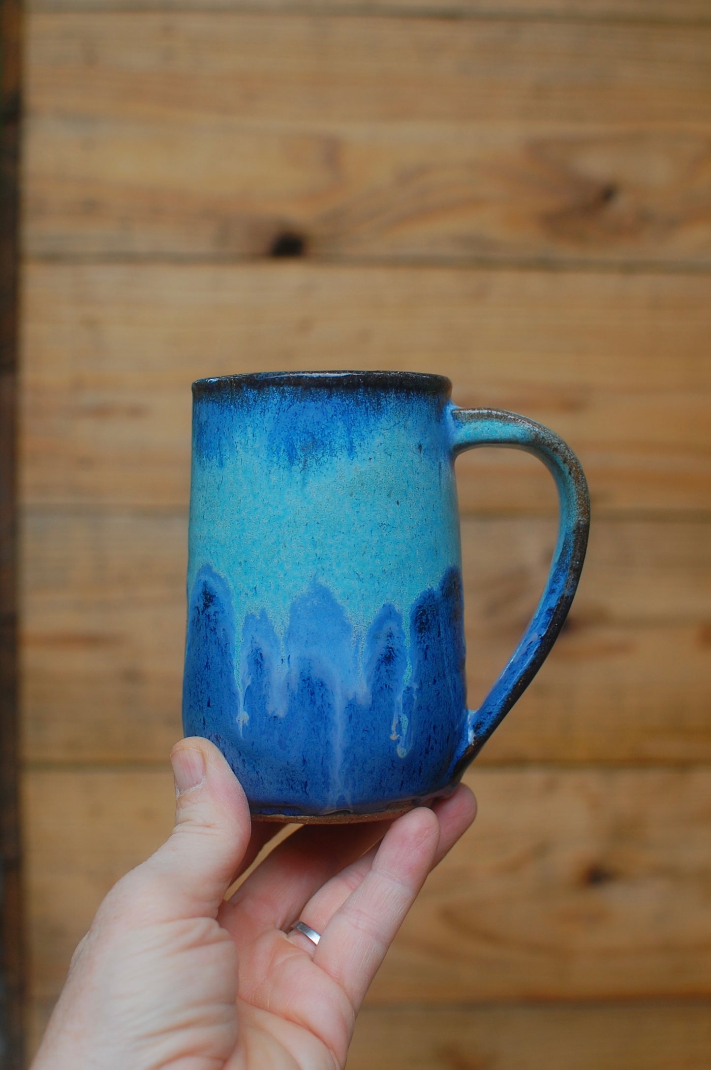 Two Blues Mug - Handmade Pottery - Pottery Mugs - Ceramics - Handmade Ceramics