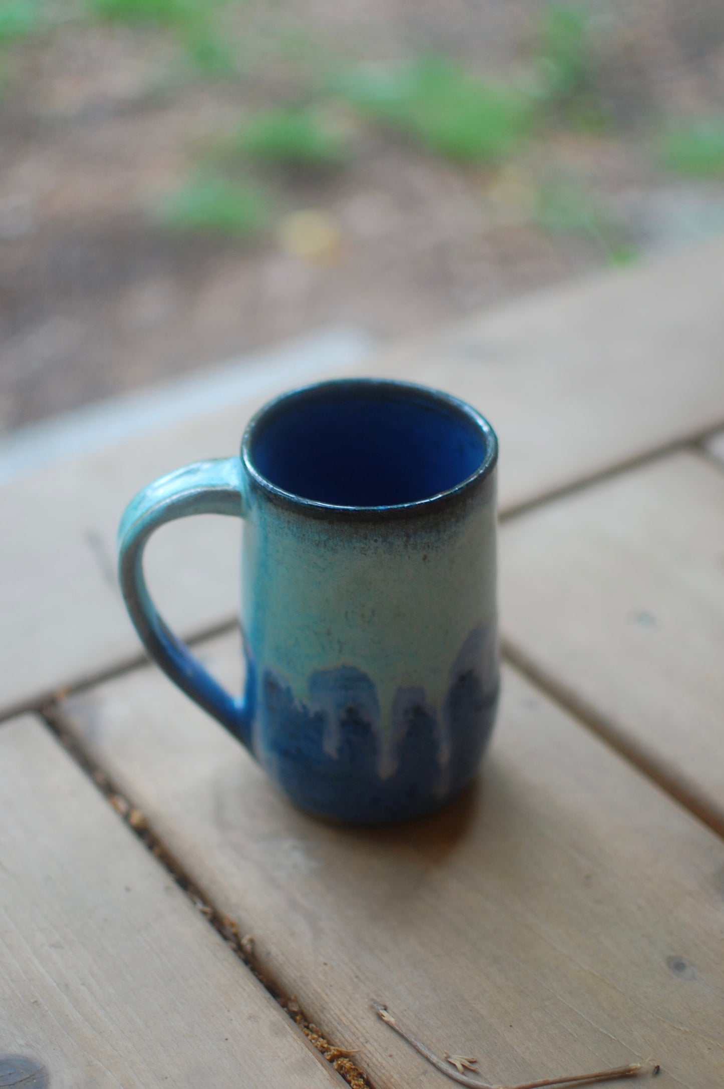Two Blues Mug - Handmade Pottery - Pottery Mugs - Ceramics - Handmade Ceramics