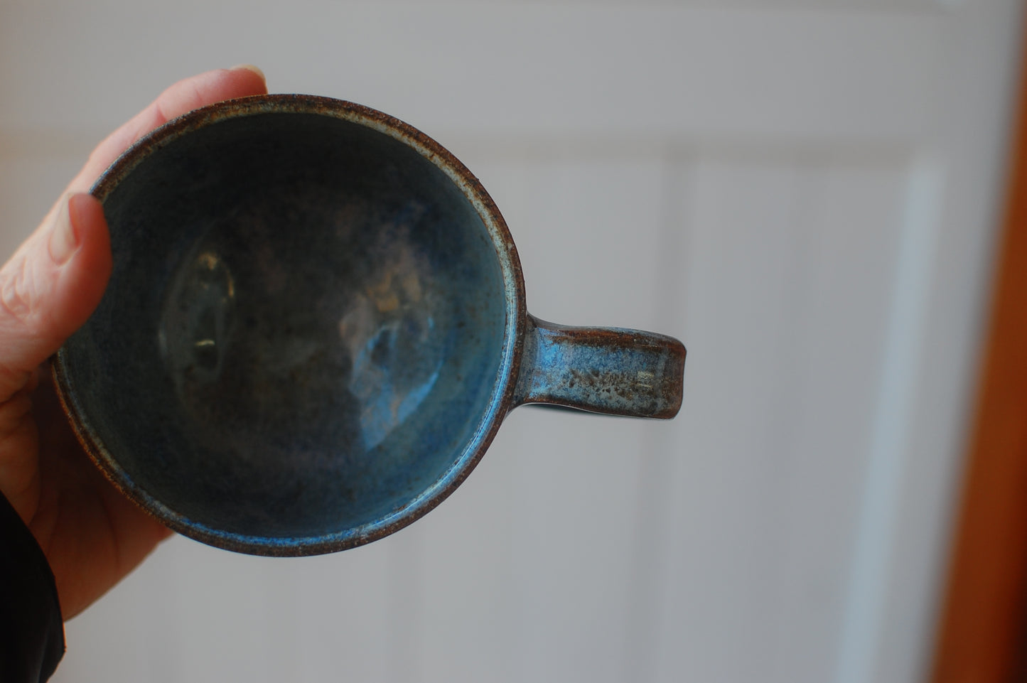 SECOND Blue Latte Bowl - Soup Bowl With Handle - Handmade Pottery - Pottery Mugs - Ceramics - Handmade Ceramics