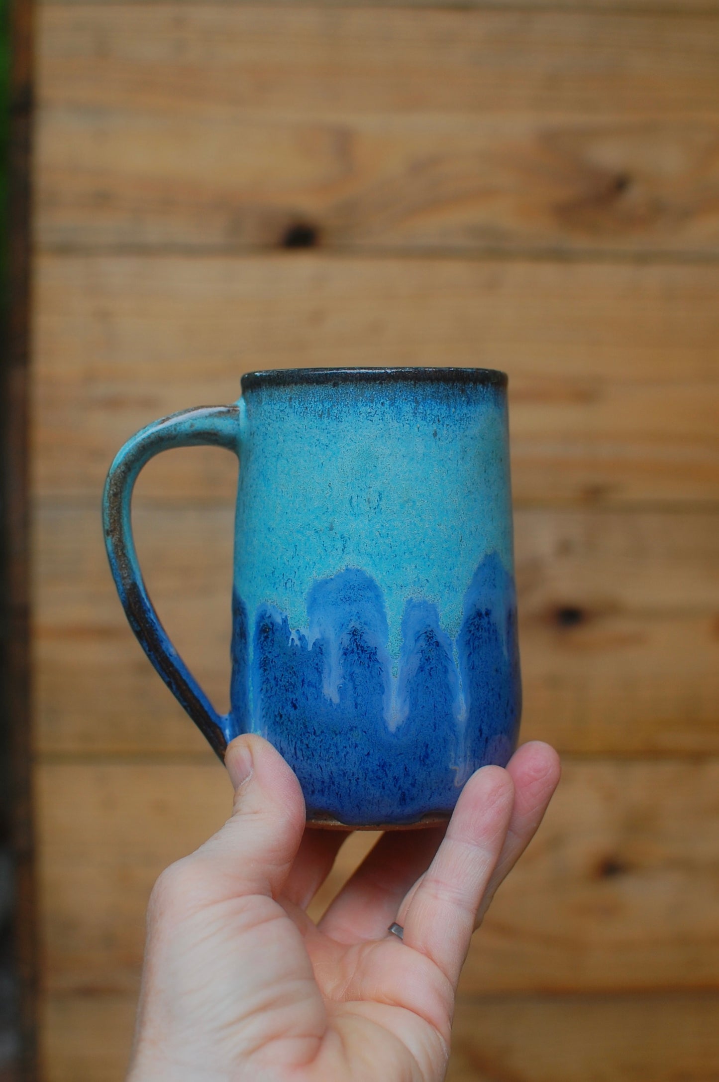 Two Blues Mug - Handmade Pottery - Pottery Mugs - Ceramics - Handmade Ceramics