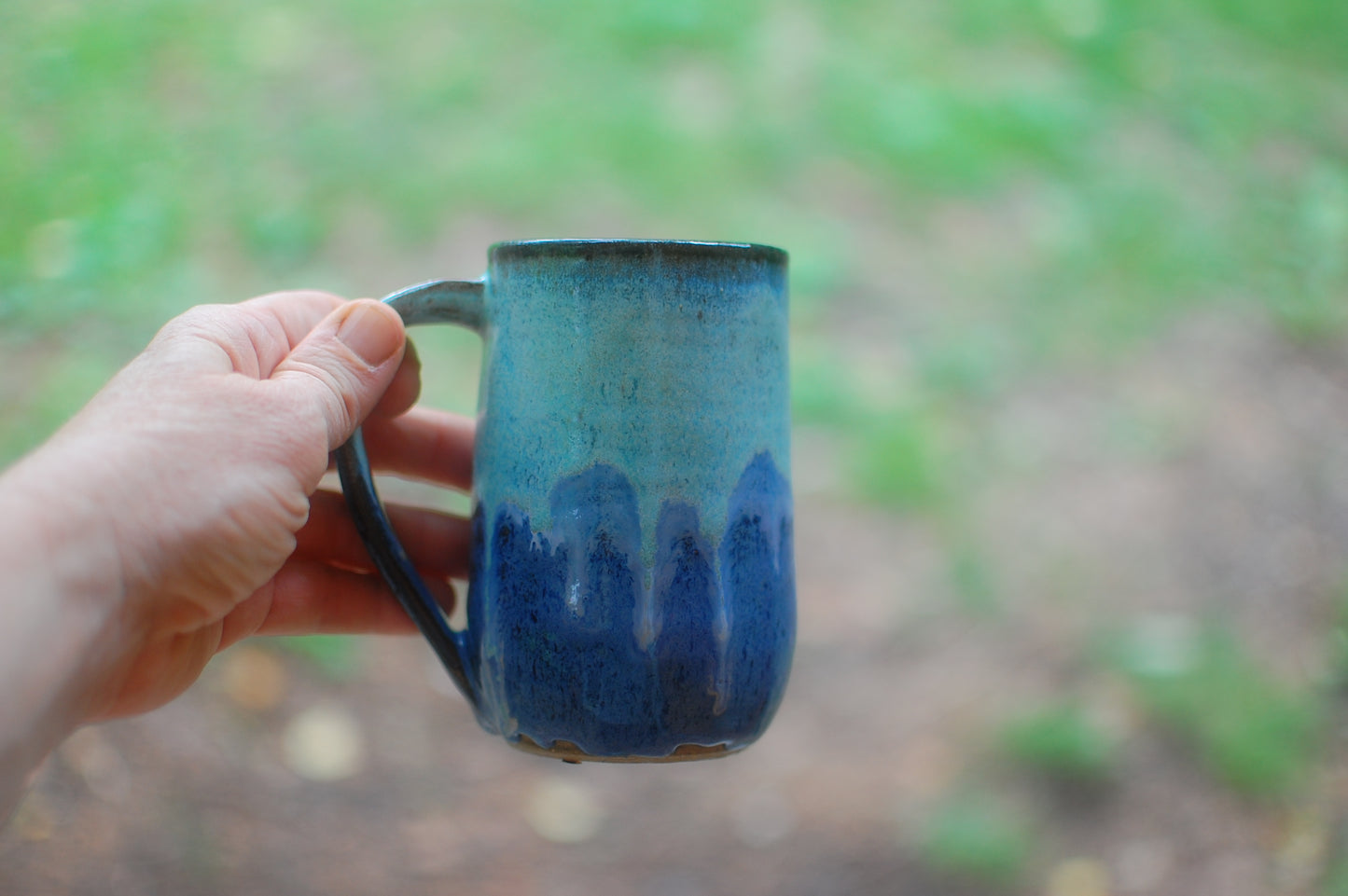 Two Blues Mug - Handmade Pottery - Pottery Mugs - Ceramics - Handmade Ceramics