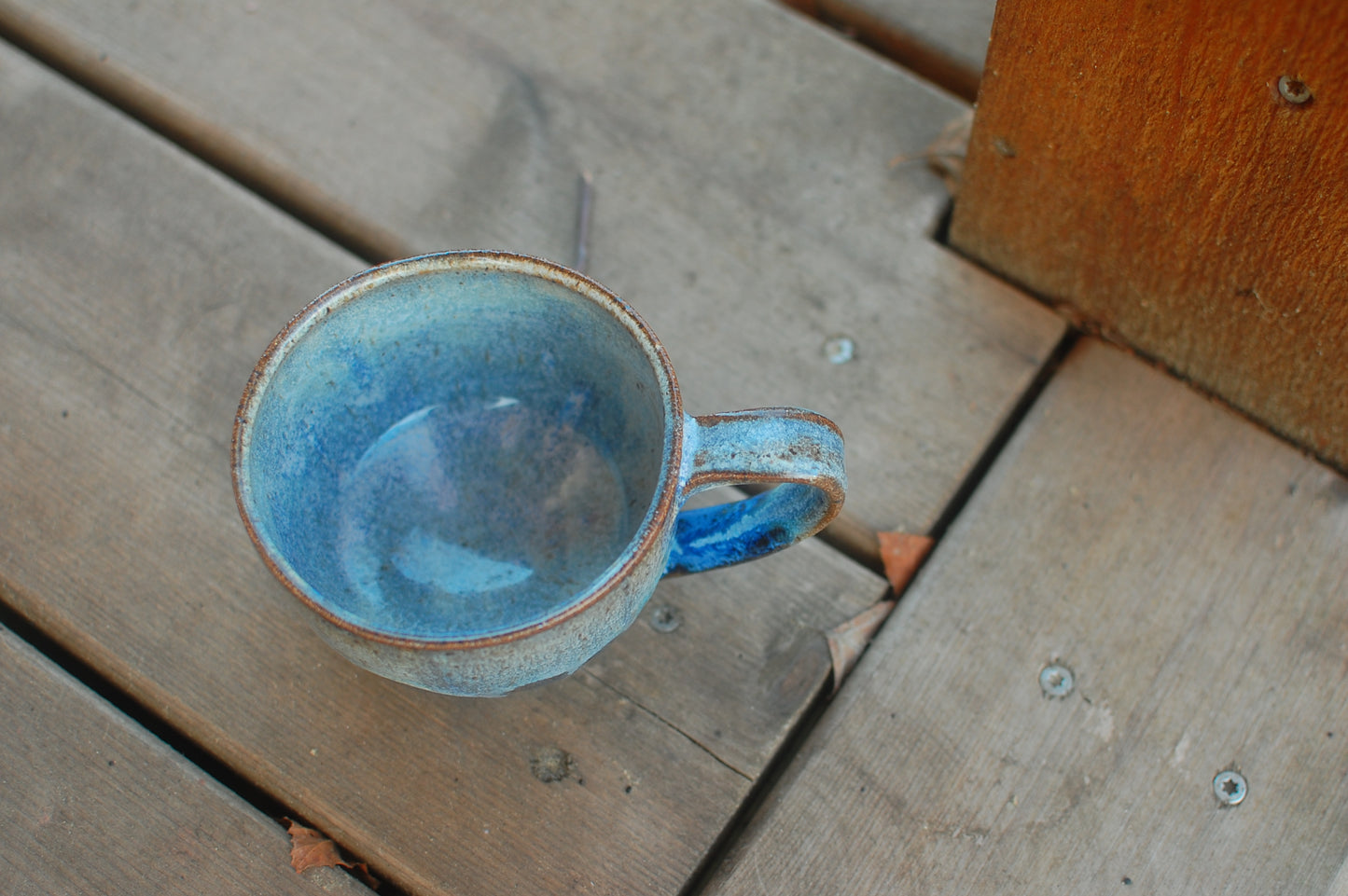 SECOND Blue Latte Bowl - Soup Bowl With Handle - Handmade Pottery - Pottery Mugs - Ceramics - Handmade Ceramics