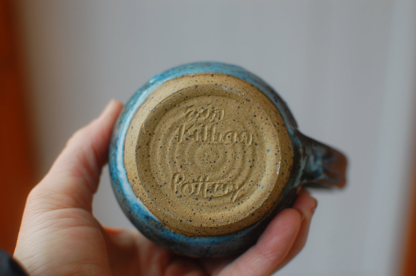 SECOND Green and Blue Mug - Handmade Pottery - Pottery Mugs - Ceramics - Handmade Ceramics