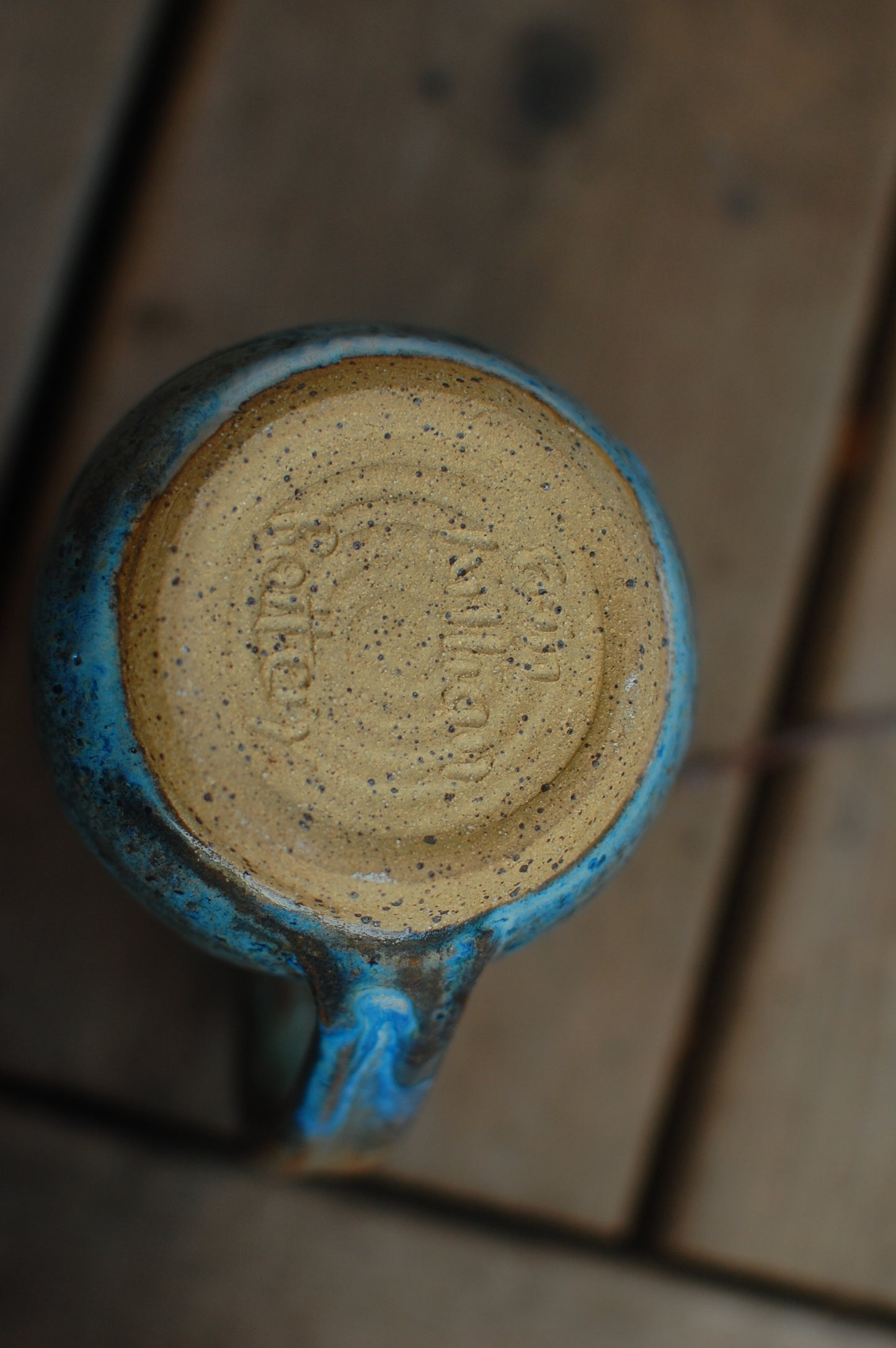 SECOND Green and Blue Mug - Handmade Pottery - Pottery Mugs - Ceramics - Handmade Ceramics