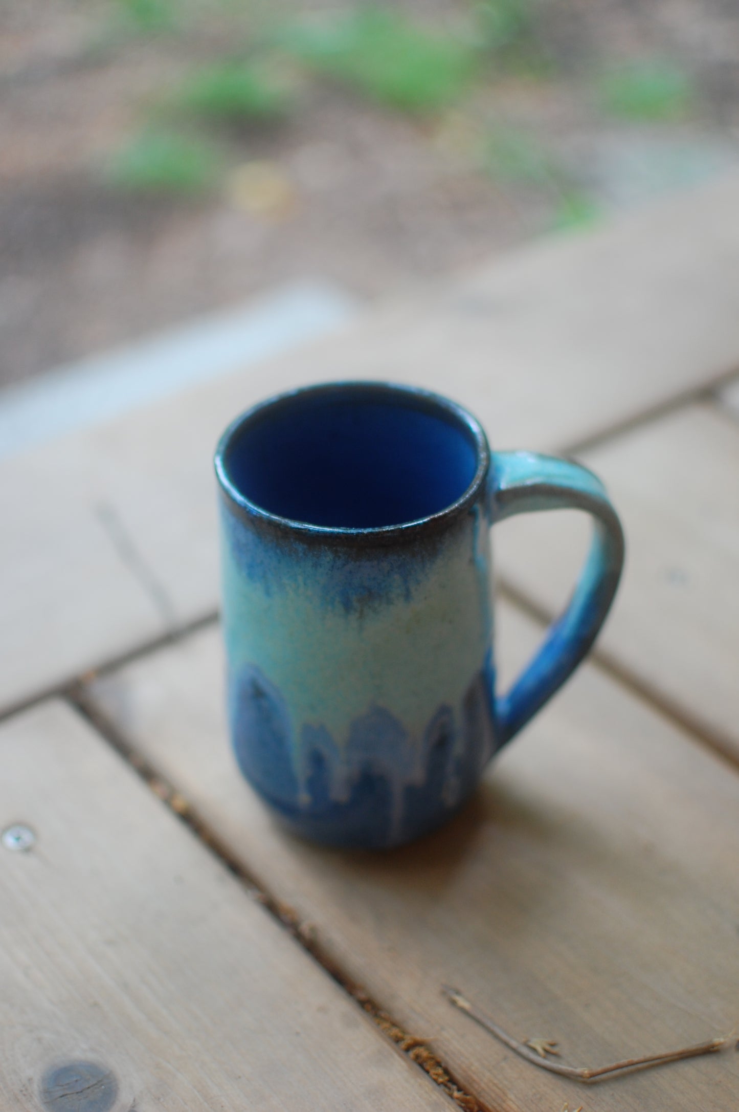 Two Blues Mug - Handmade Pottery - Pottery Mugs - Ceramics - Handmade Ceramics