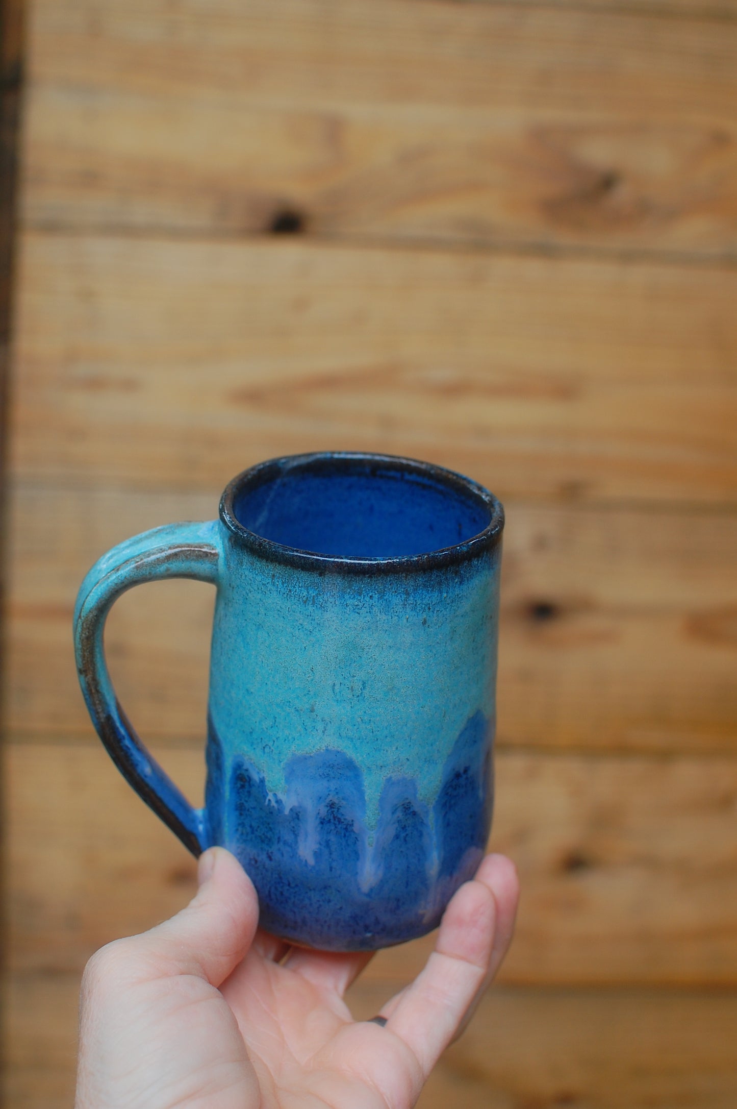 Two Blues Mug - Handmade Pottery - Pottery Mugs - Ceramics - Handmade Ceramics