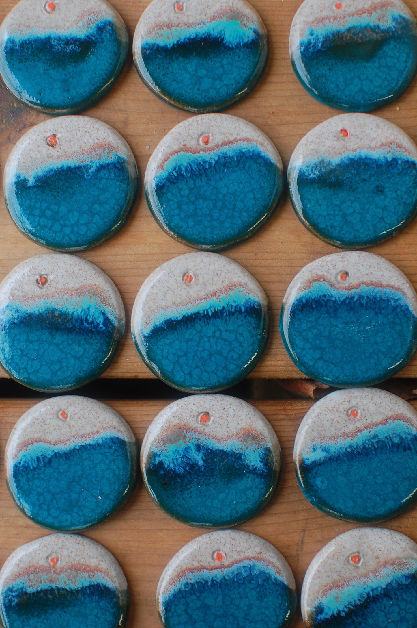 Seaside Magnets - Stocking Stuffer - Ceramic Magnets - Handmade Magnets - Neodymium - Stocking Stuffer