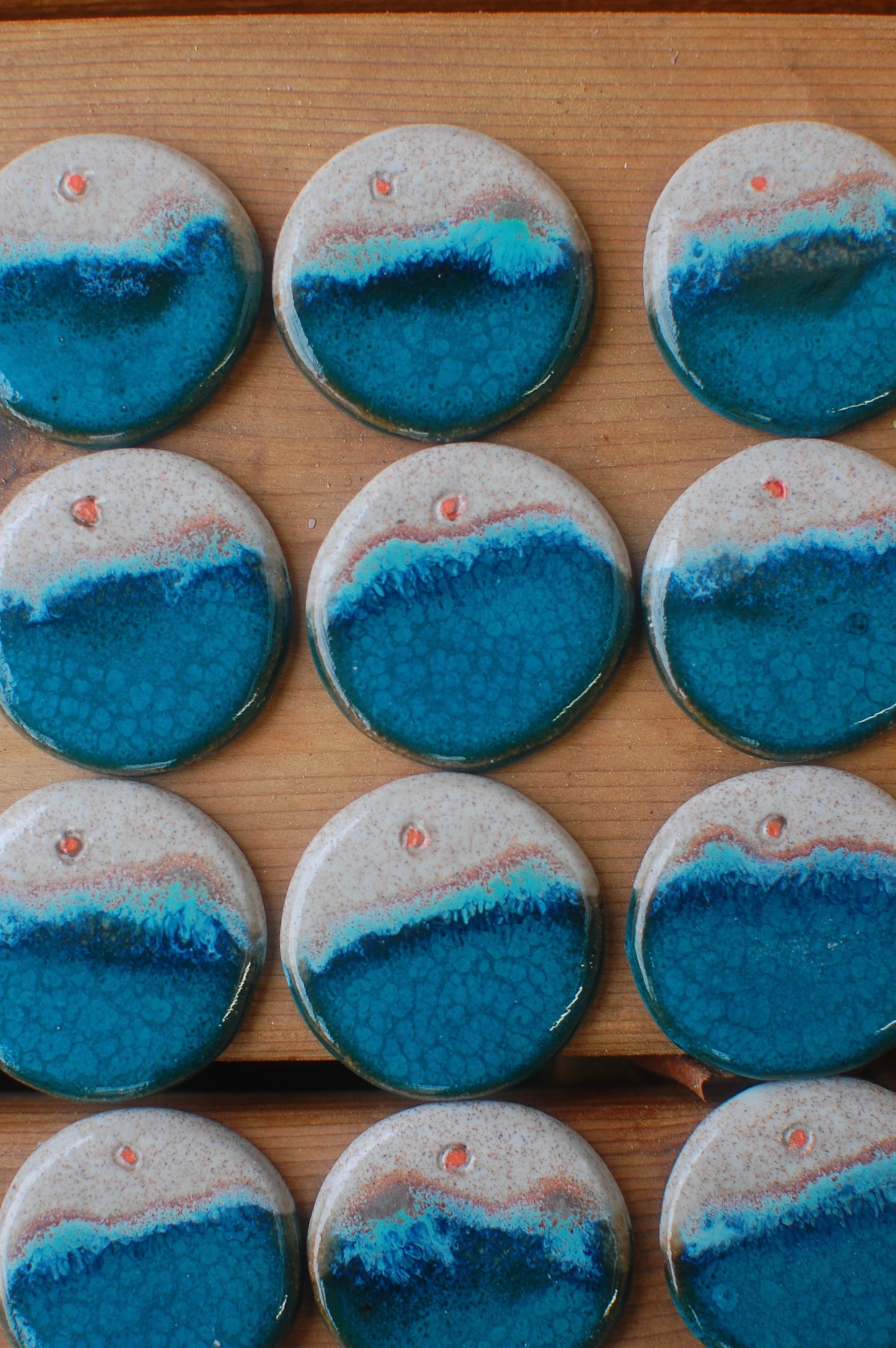 Seaside Magnets - Stocking Stuffer - Ceramic Magnets - Handmade Magnets - Neodymium - Stocking Stuffer