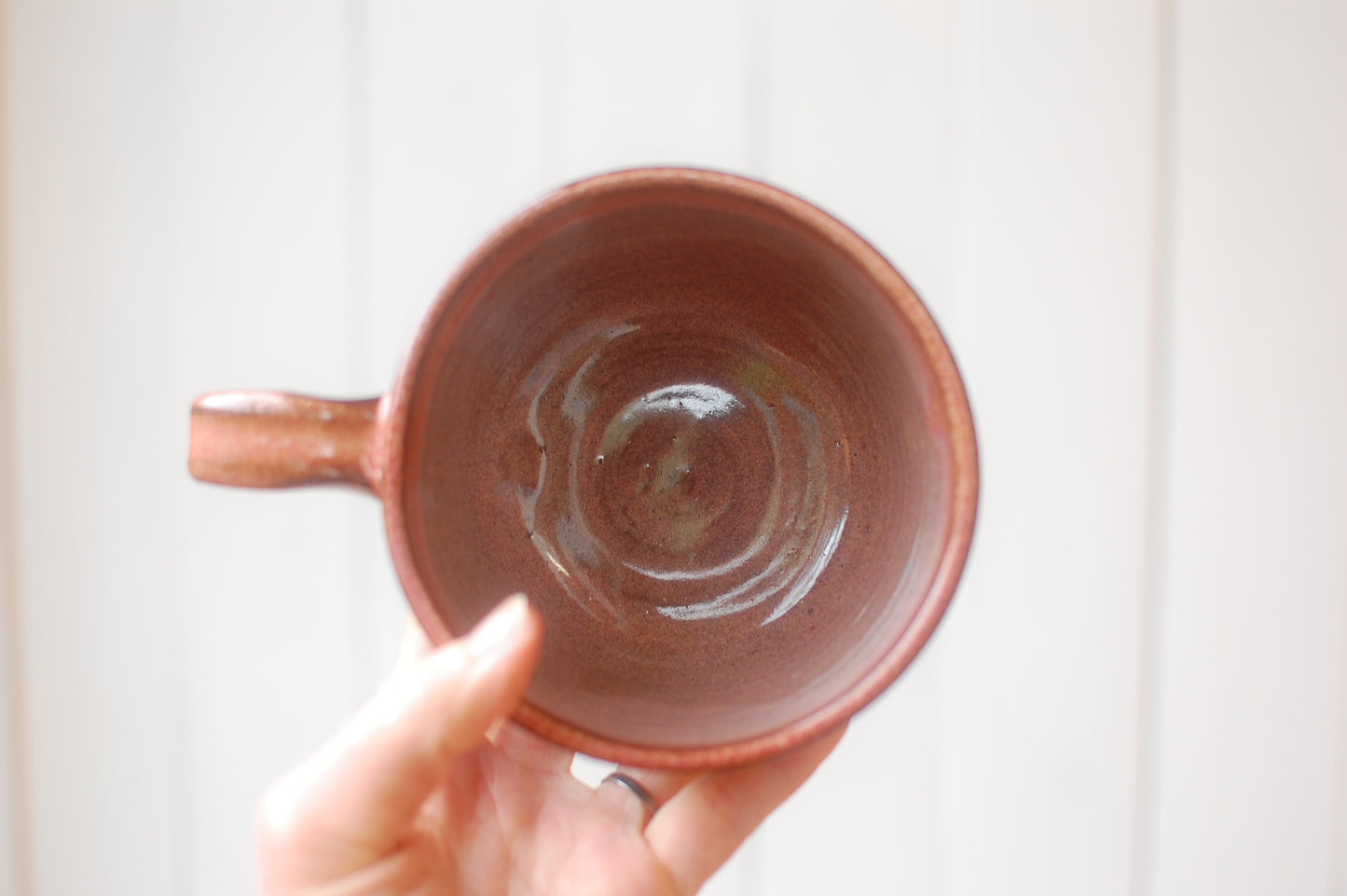 Red, Blue And Purple Latte Bowl - Soup Bowl With Handle - Handmade Pottery - Pottery Mugs - Ceramics - Handmade Ceramics