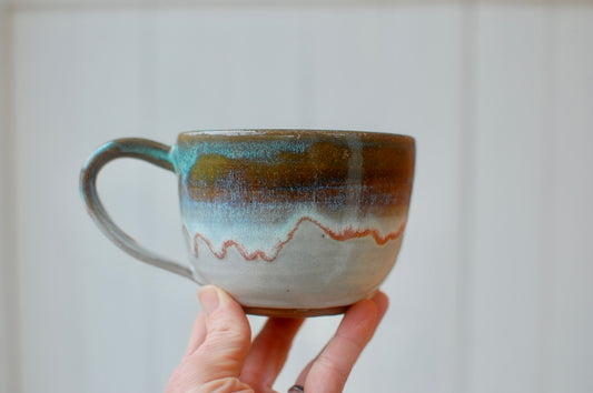 Serene Latte Bowl - Soup Bowl With Handle - Handmade Pottery - Pottery Mugs - Ceramics - Handmade Ceramics