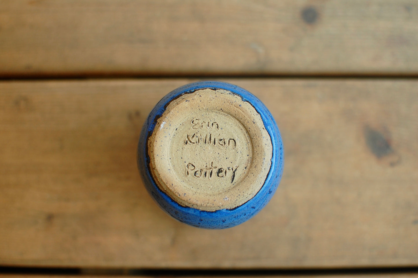 Turquoise/Blue Tumbler - Small Pottery Tumbler - Handleless Mug - Wheel-Thrown Mug - Handmade Mug - Coffee Mug