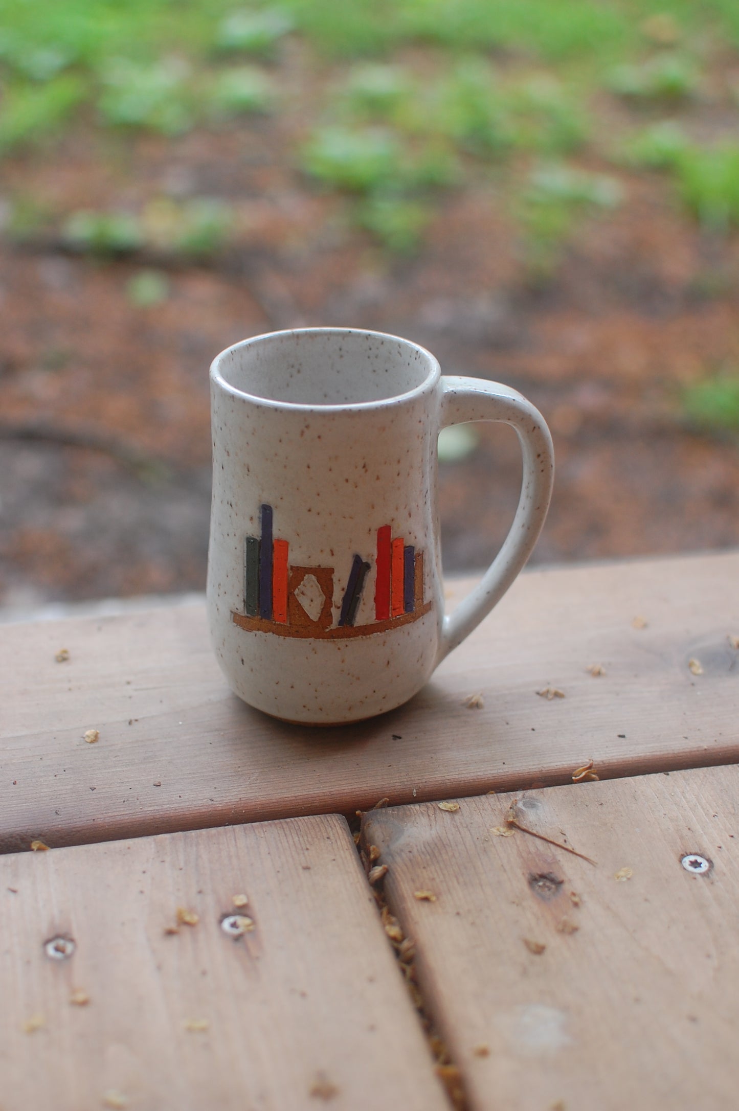 Book Mugs - Pottery Mugs - White Mugs - Handmade Mugs - Ceramic Mugs - Wheel-Thrown Mugs
