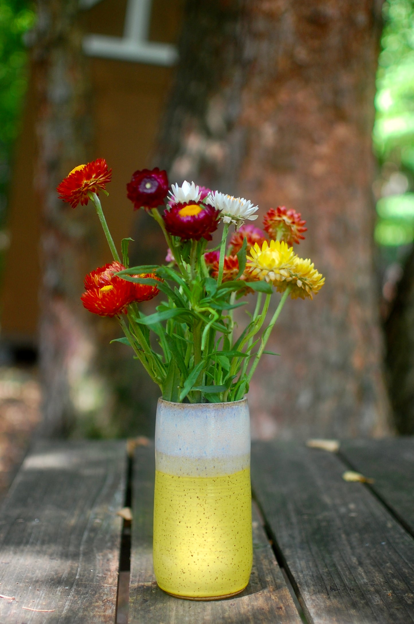 Yellow Vase - Pottery Vase - Handmade Vase - Ceramic Vase
