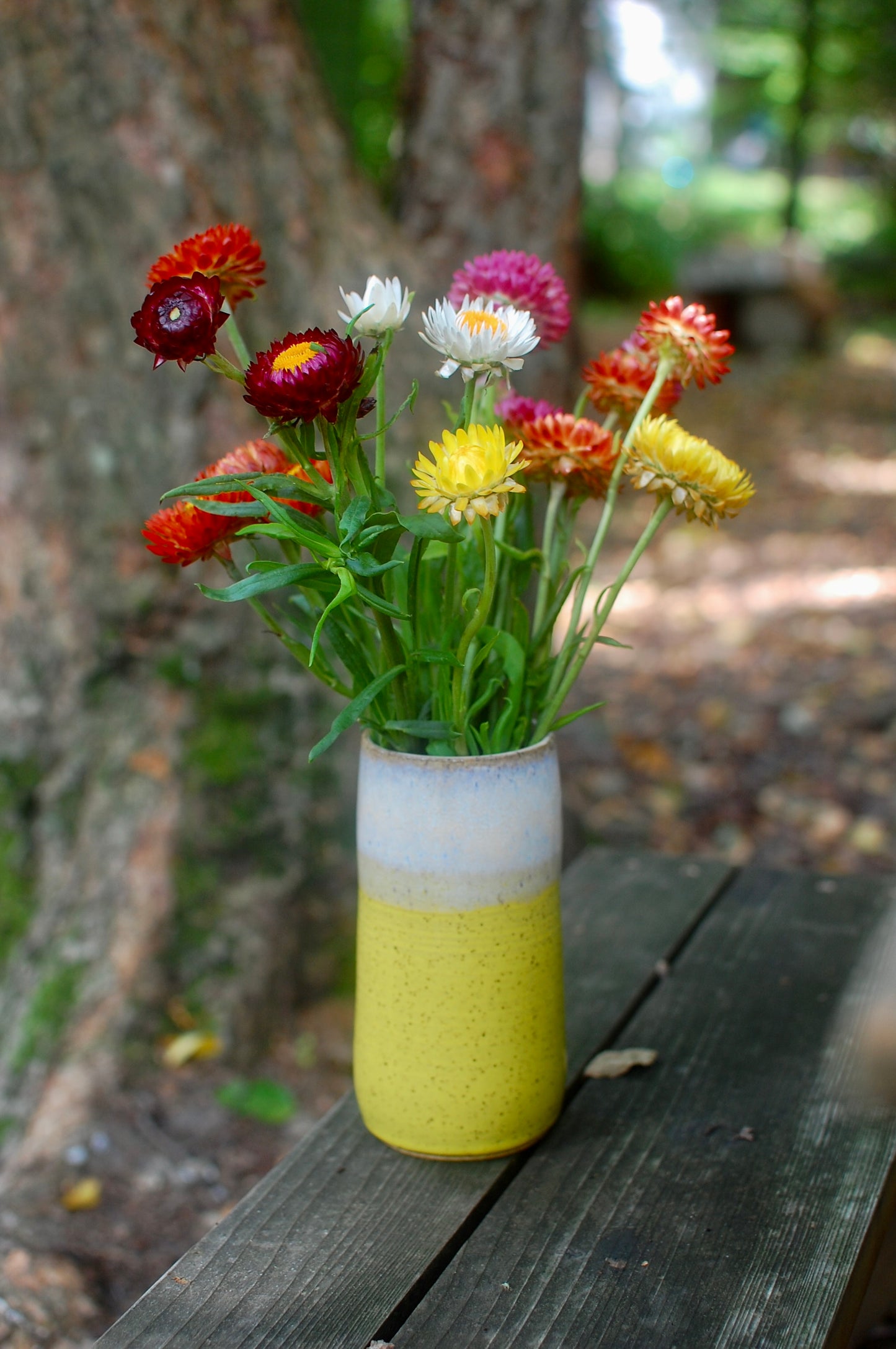 Yellow Vase - Pottery Vase - Handmade Vase - Ceramic Vase