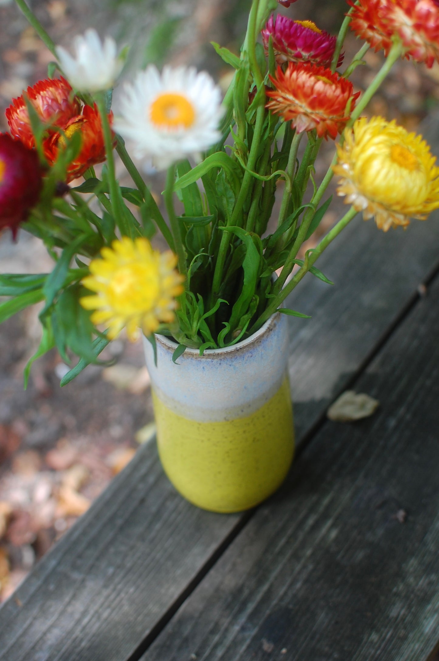 Yellow Vase - Pottery Vase - Handmade Vase - Ceramic Vase
