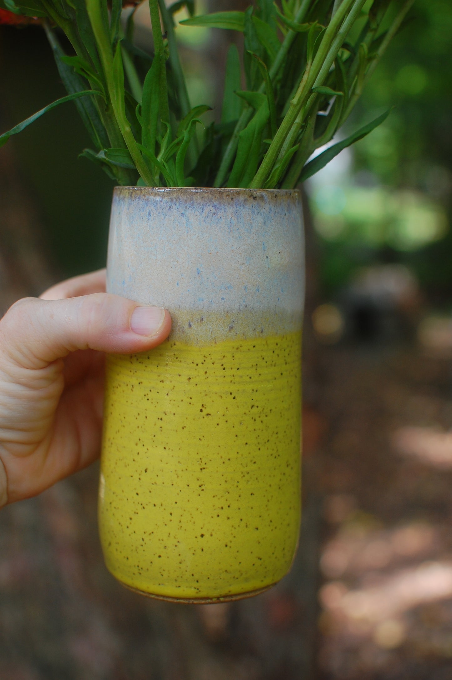 Yellow Vase - Pottery Vase - Handmade Vase - Ceramic Vase