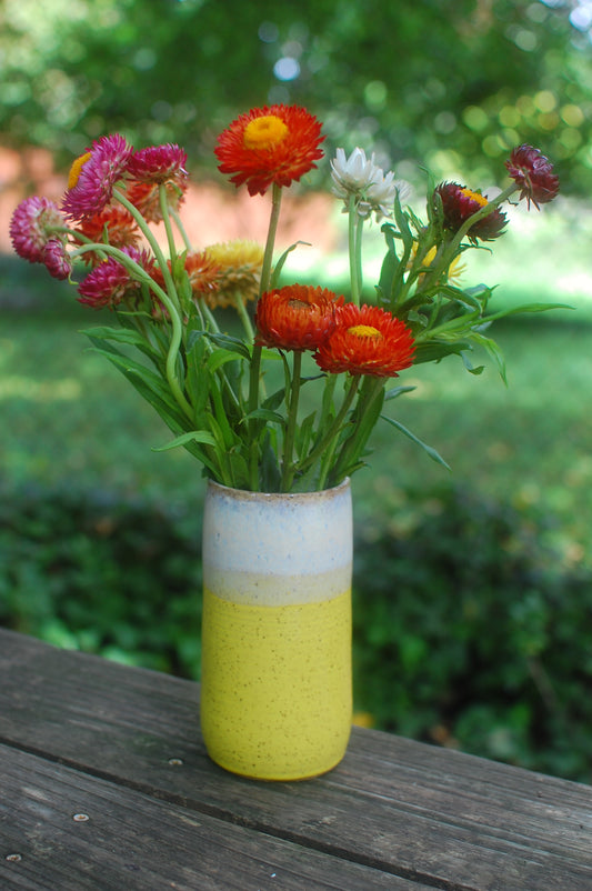 Yellow Vase - Pottery Vase - Handmade Vase - Ceramic Vase