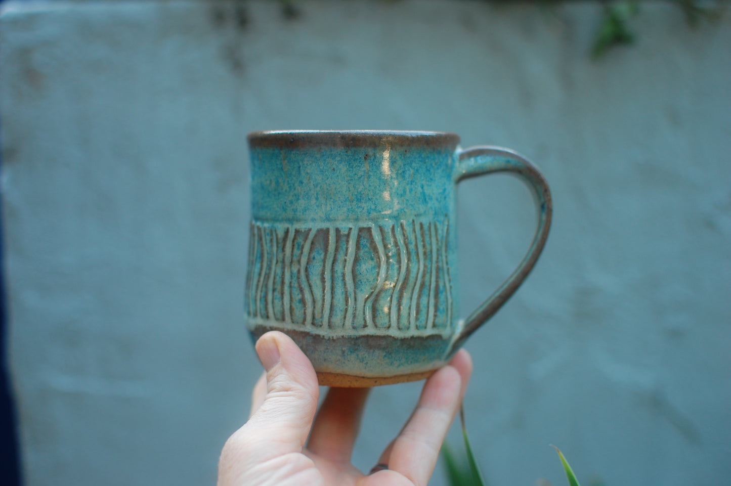 Textured Mug - Handmade Mug - Pottery - Wheel-Thrown Pottery