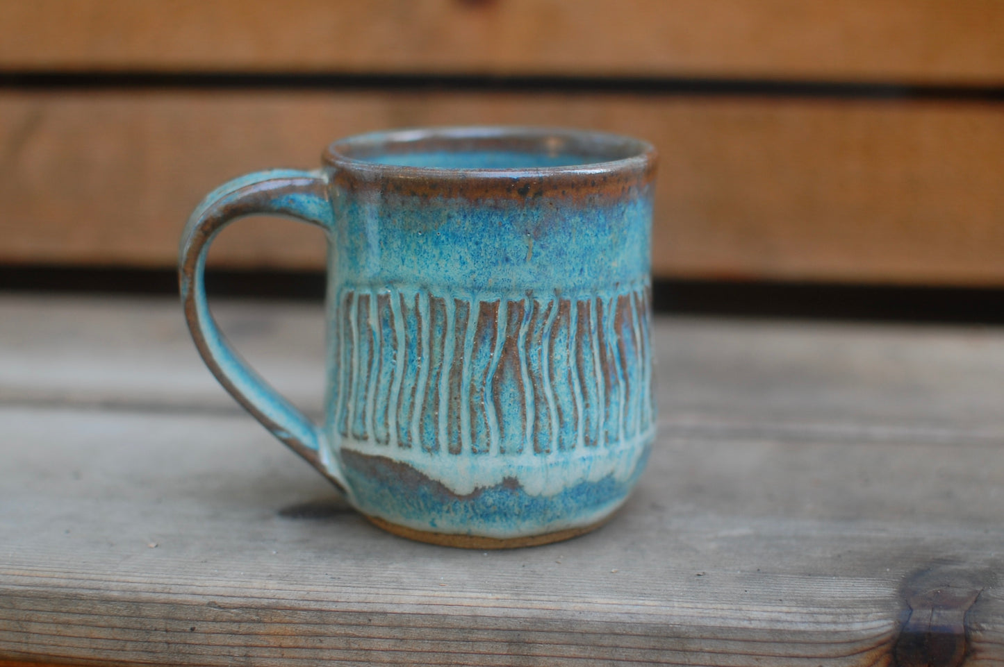 Textured Mug - Handmade Mug - Pottery - Wheel-Thrown Pottery