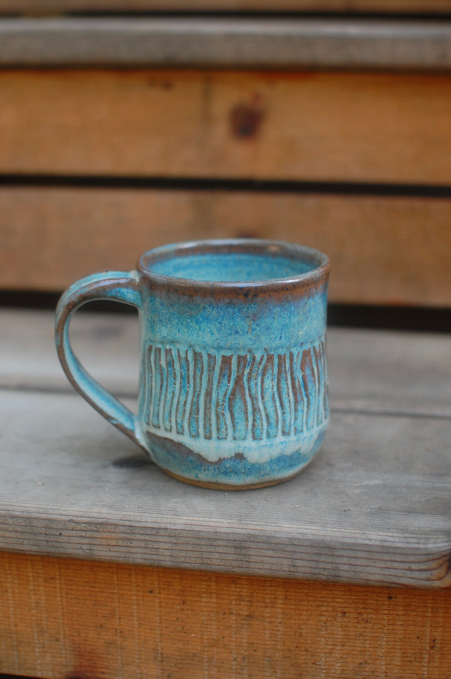 Textured Mug - Handmade Mug - Pottery - Wheel-Thrown Pottery
