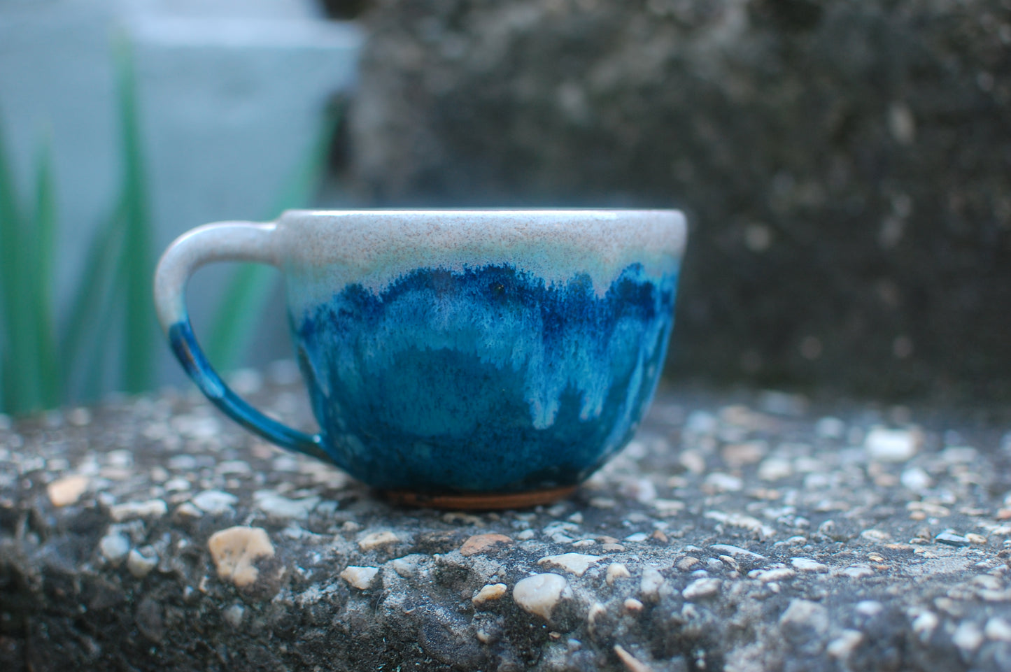 Seaside Latte Bowl - Soup Bowl With Handle - Handmade Pottery - Pottery Mugs - Ceramics - Handmade Ceramics