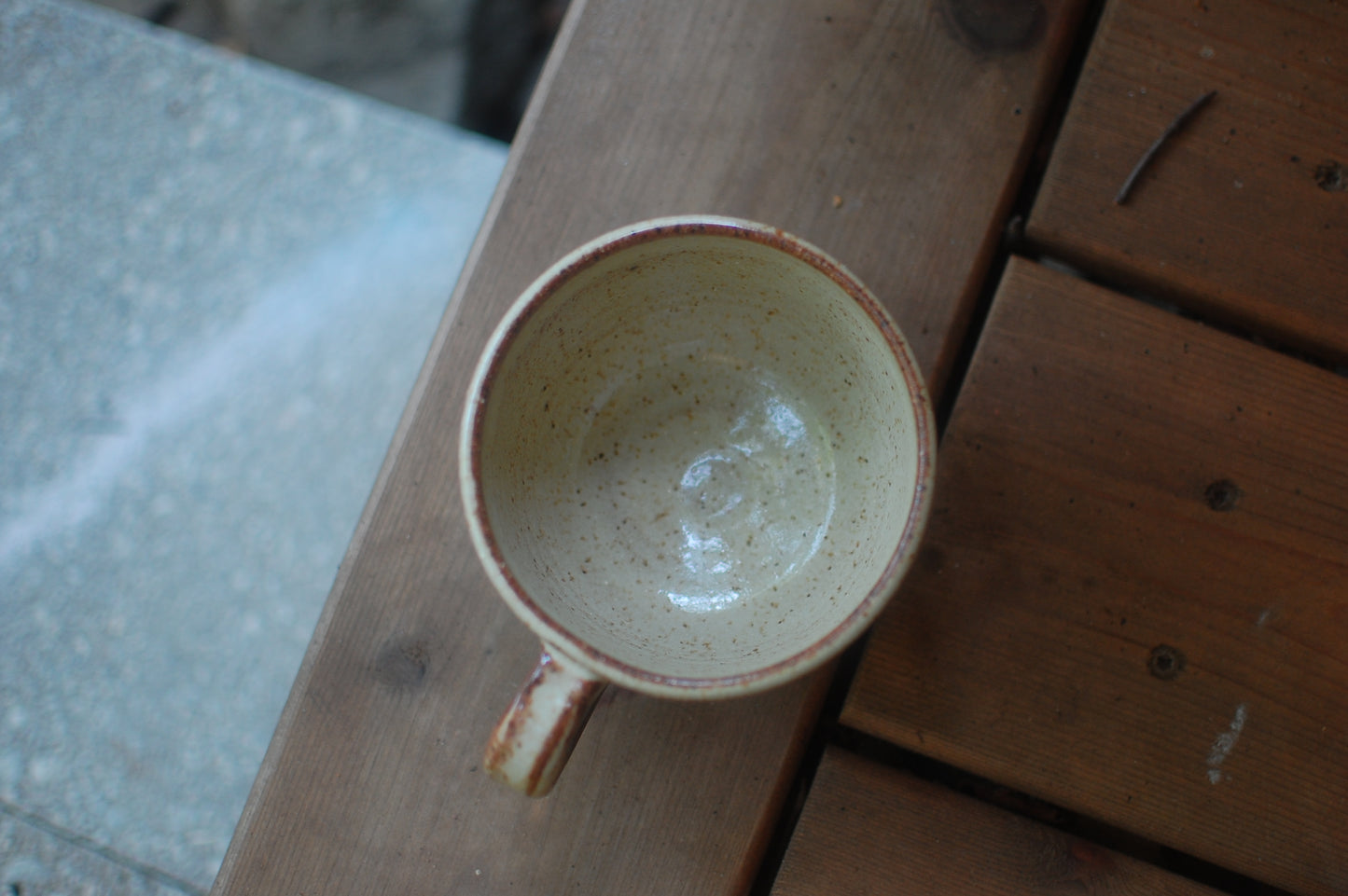 Neutral With Green Latte Bowl - Soup Bowl With Handle - Handmade Pottery - Pottery Mugs - Ceramics - Handmade Ceramics