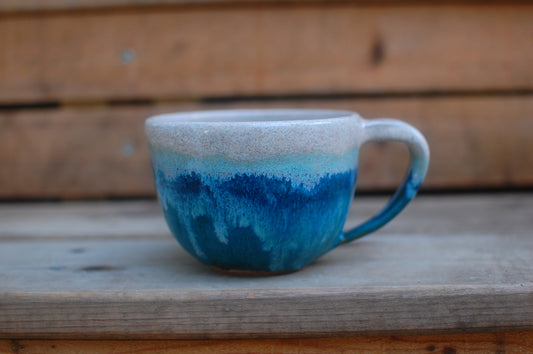 Seaside Latte Bowl - Soup Bowl With Handle - Handmade Pottery - Pottery Mugs - Ceramics - Handmade Ceramics