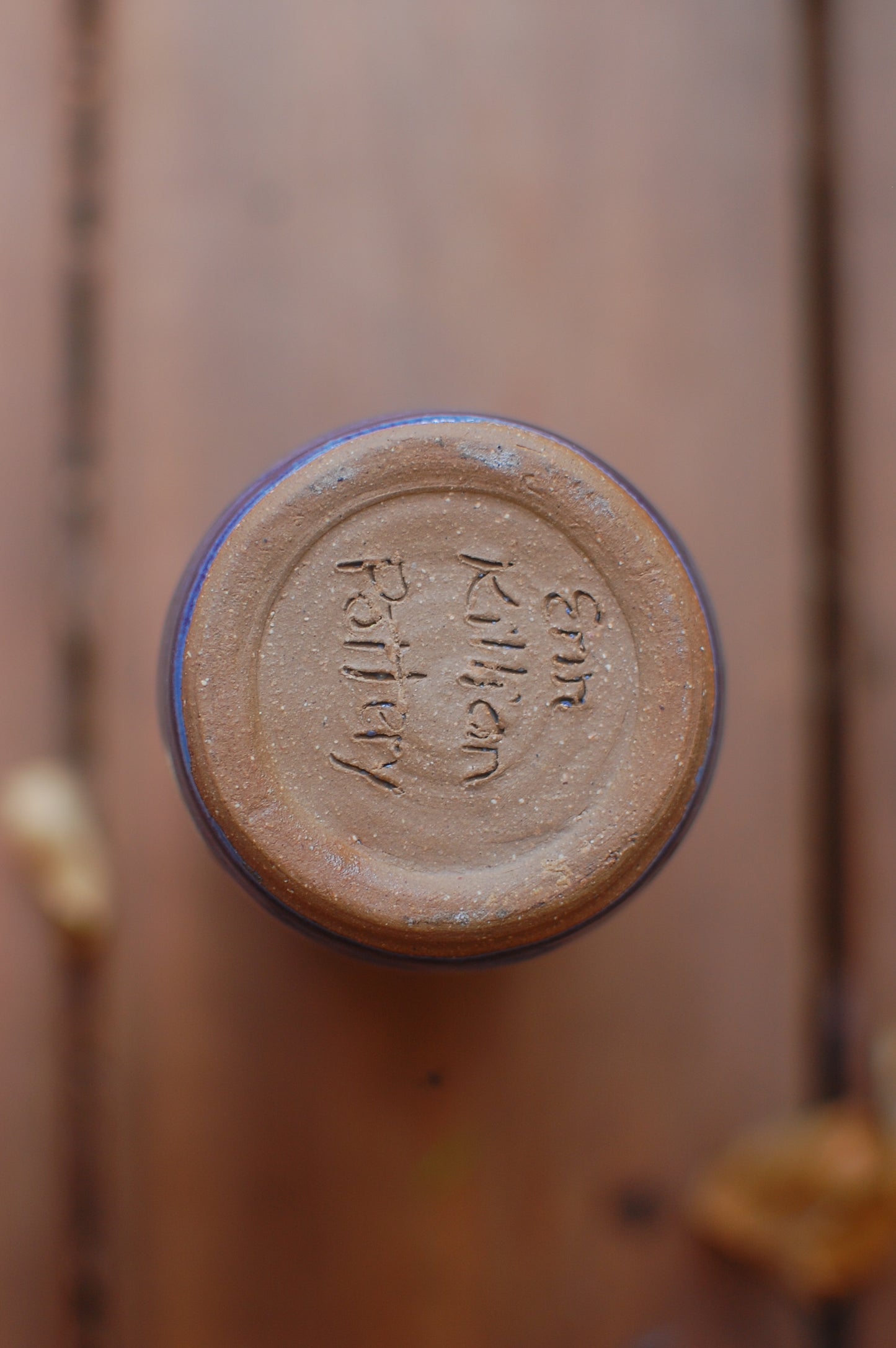 Tall Skinny Blue/Purple Vase - Pottery Vase - Handmade Vase - Ceramic Vase