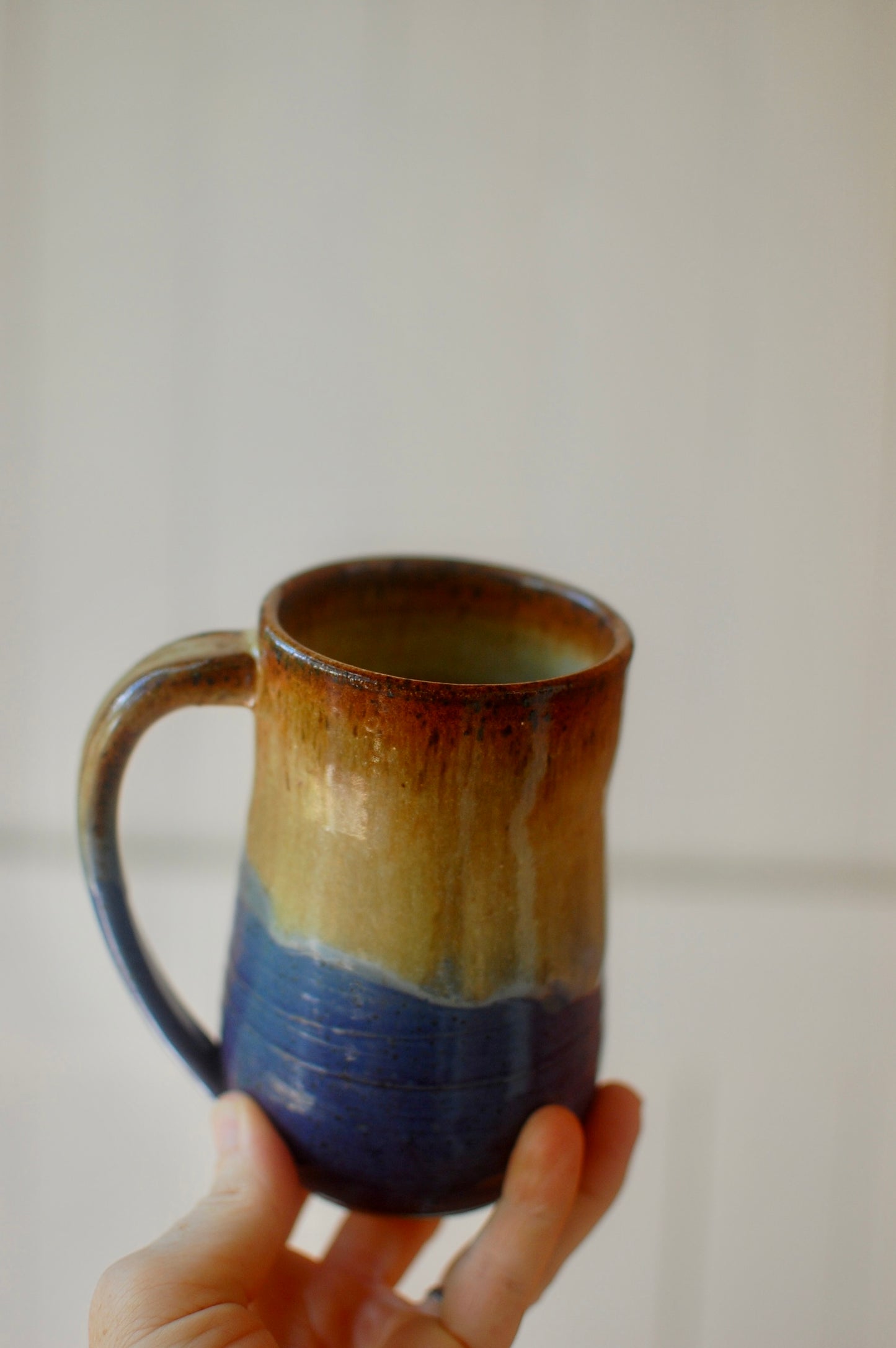 Caramel And Purple Mug - Handmade Pottery - Pottery Mugs - Ceramics - Handmade Ceramics