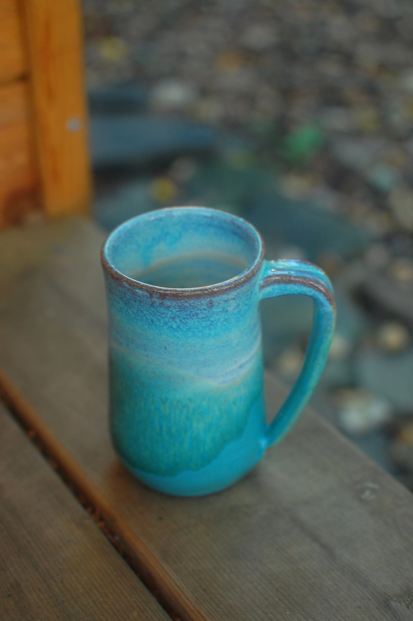 Green And Blue Mug - Handmade Pottery - Pottery Mugs - Ceramics - Handmade Ceramics