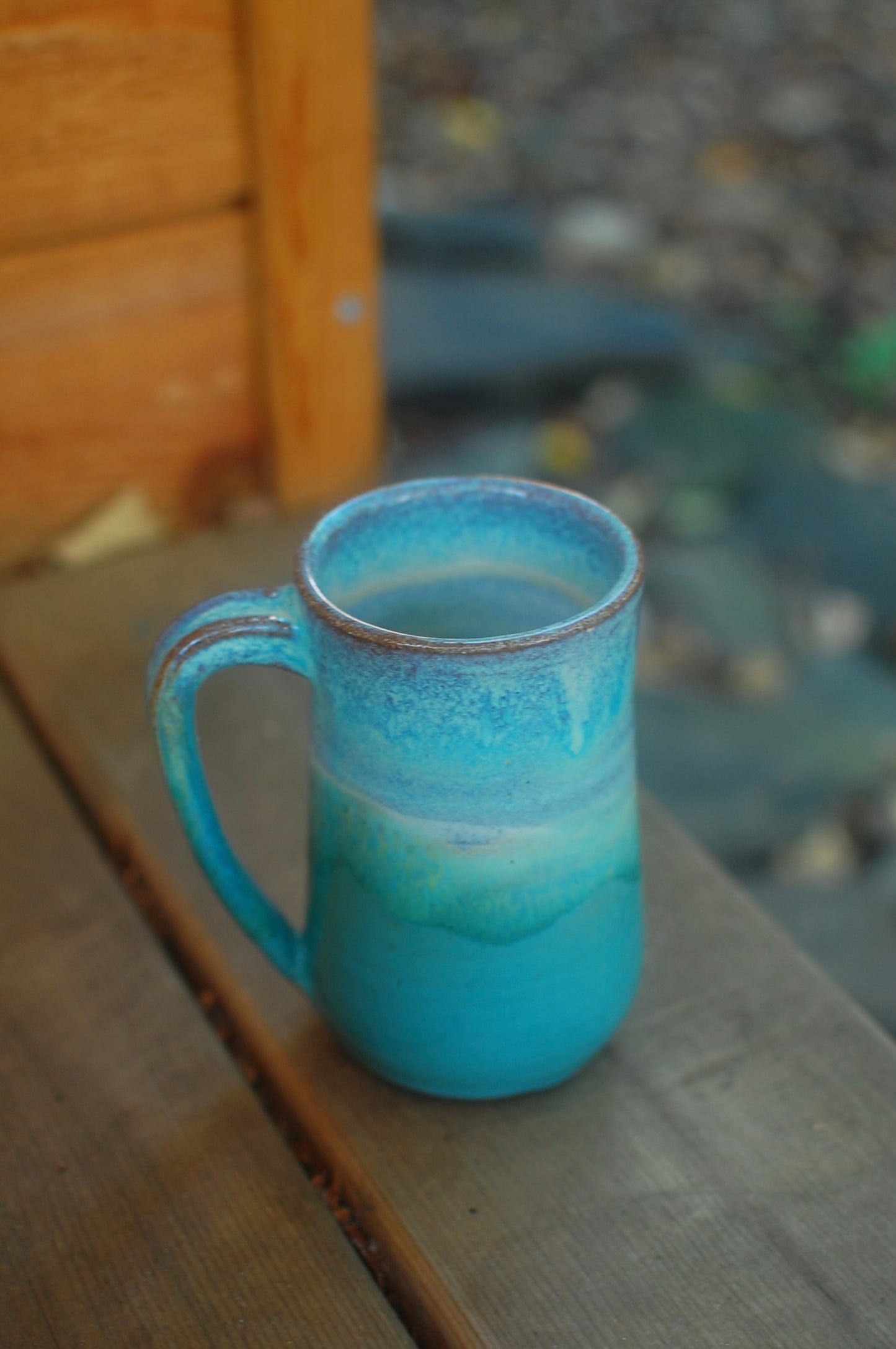 Green And Blue Mug - Handmade Pottery - Pottery Mugs - Ceramics - Handmade Ceramics
