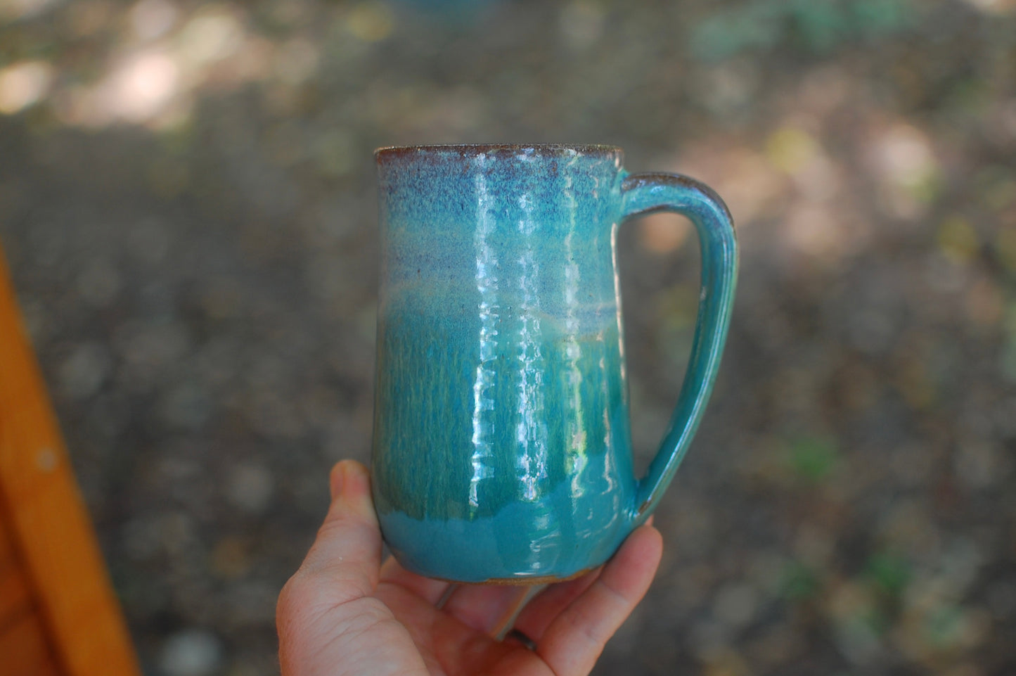 Green And Blue Mug - Handmade Pottery - Pottery Mugs - Ceramics - Handmade Ceramics