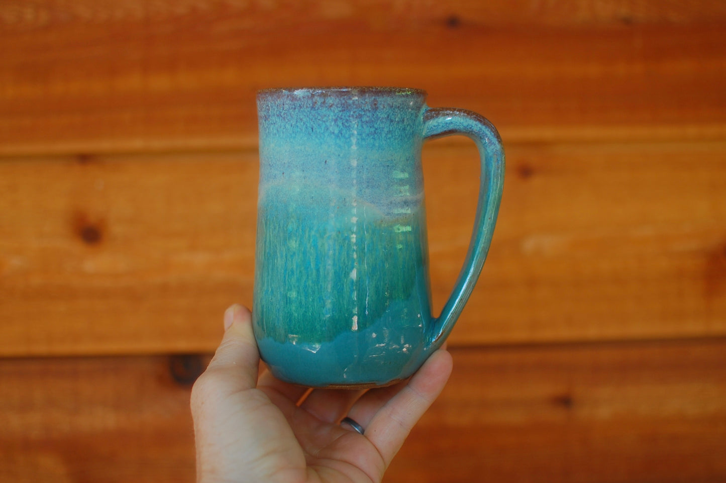 Green And Blue Mug - Handmade Pottery - Pottery Mugs - Ceramics - Handmade Ceramics