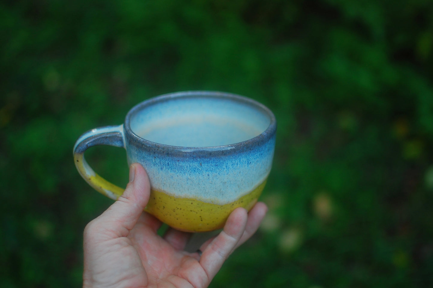 Yellow Latte Bowl - Soup Bowl With Handle - Handmade Pottery - Pottery Mugs - Ceramics - Handmade Ceramics