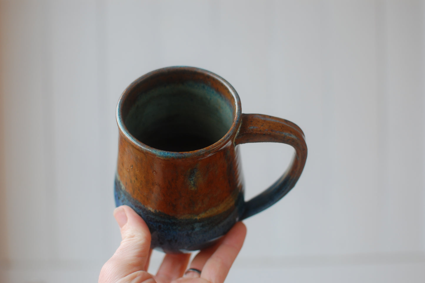 SECOND Brown and Blue Mug - Handmade Pottery - Pottery Mugs - Ceramics - Handmade Ceramics