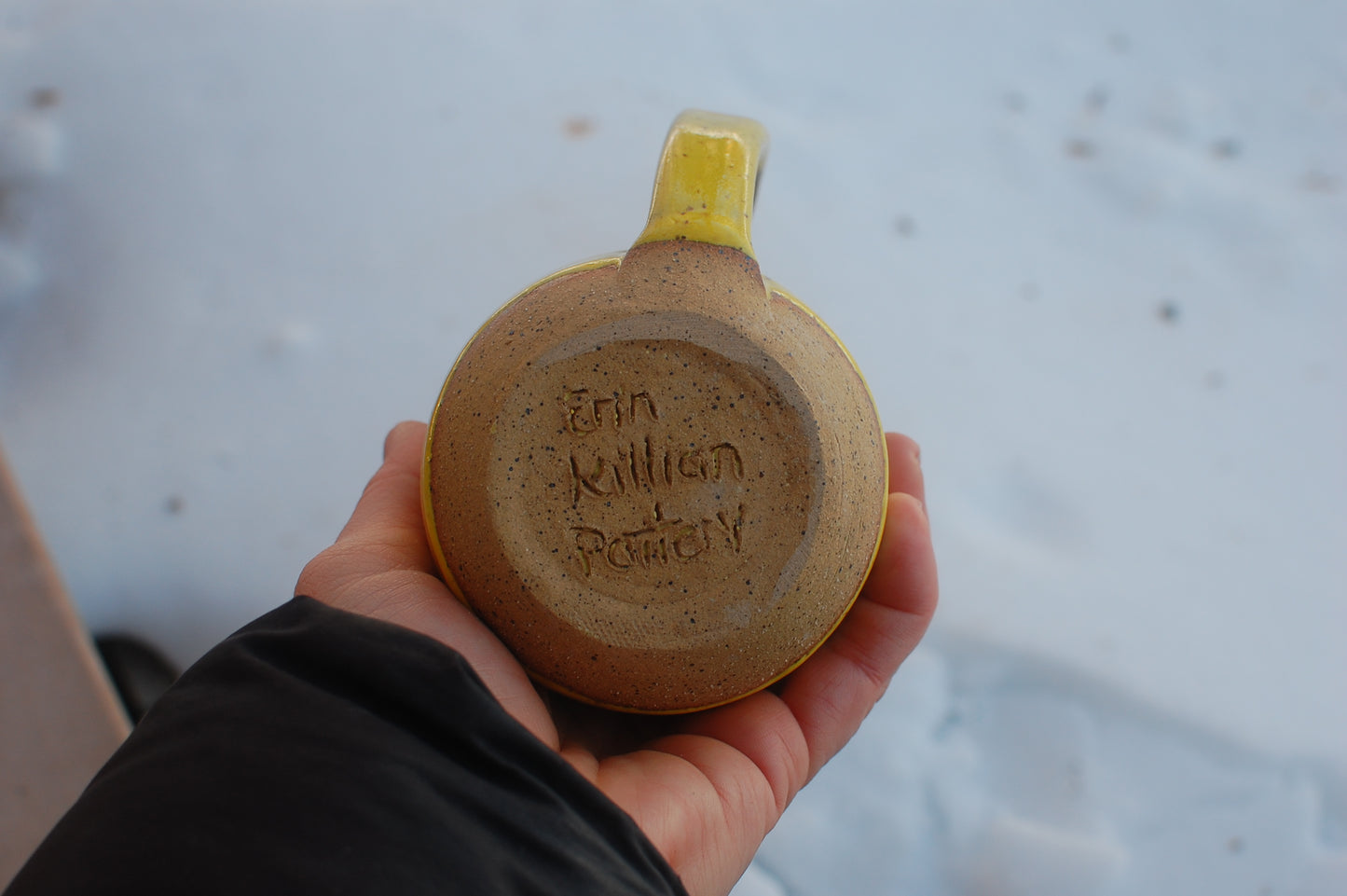 Yellow Mug - Handmade Mugs - Pottery - Wheel-Thrown Pottery