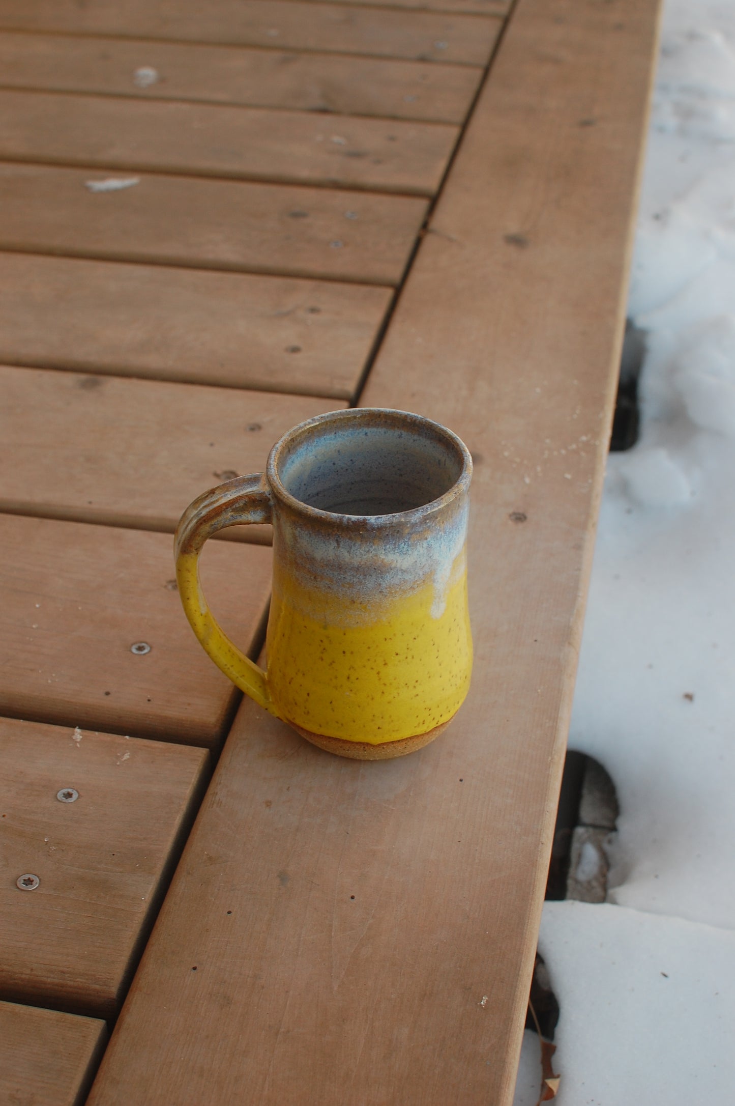 Yellow Mug - Handmade Mugs - Pottery - Wheel-Thrown Pottery