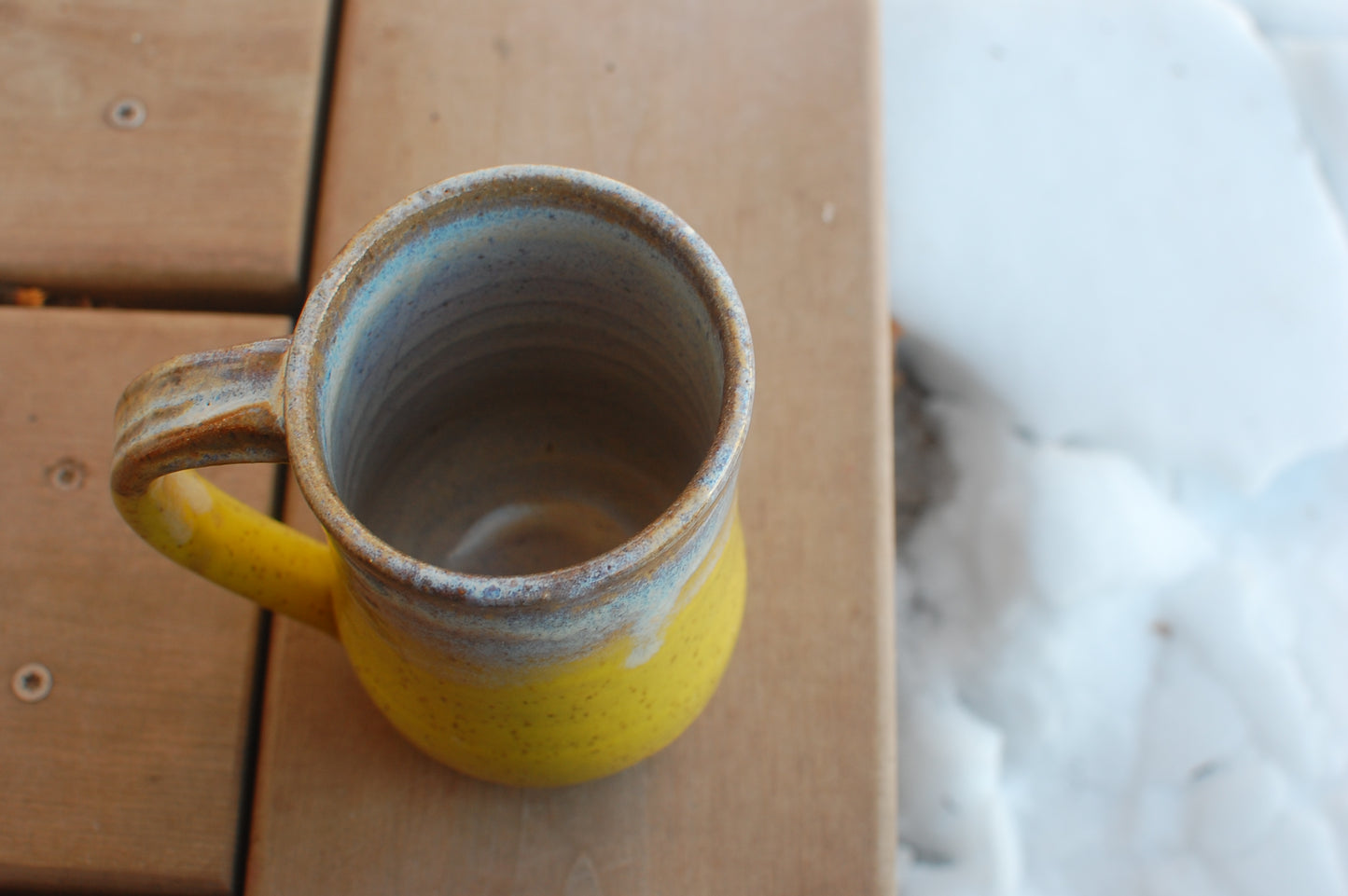 Yellow Mug - Handmade Mugs - Pottery - Wheel-Thrown Pottery