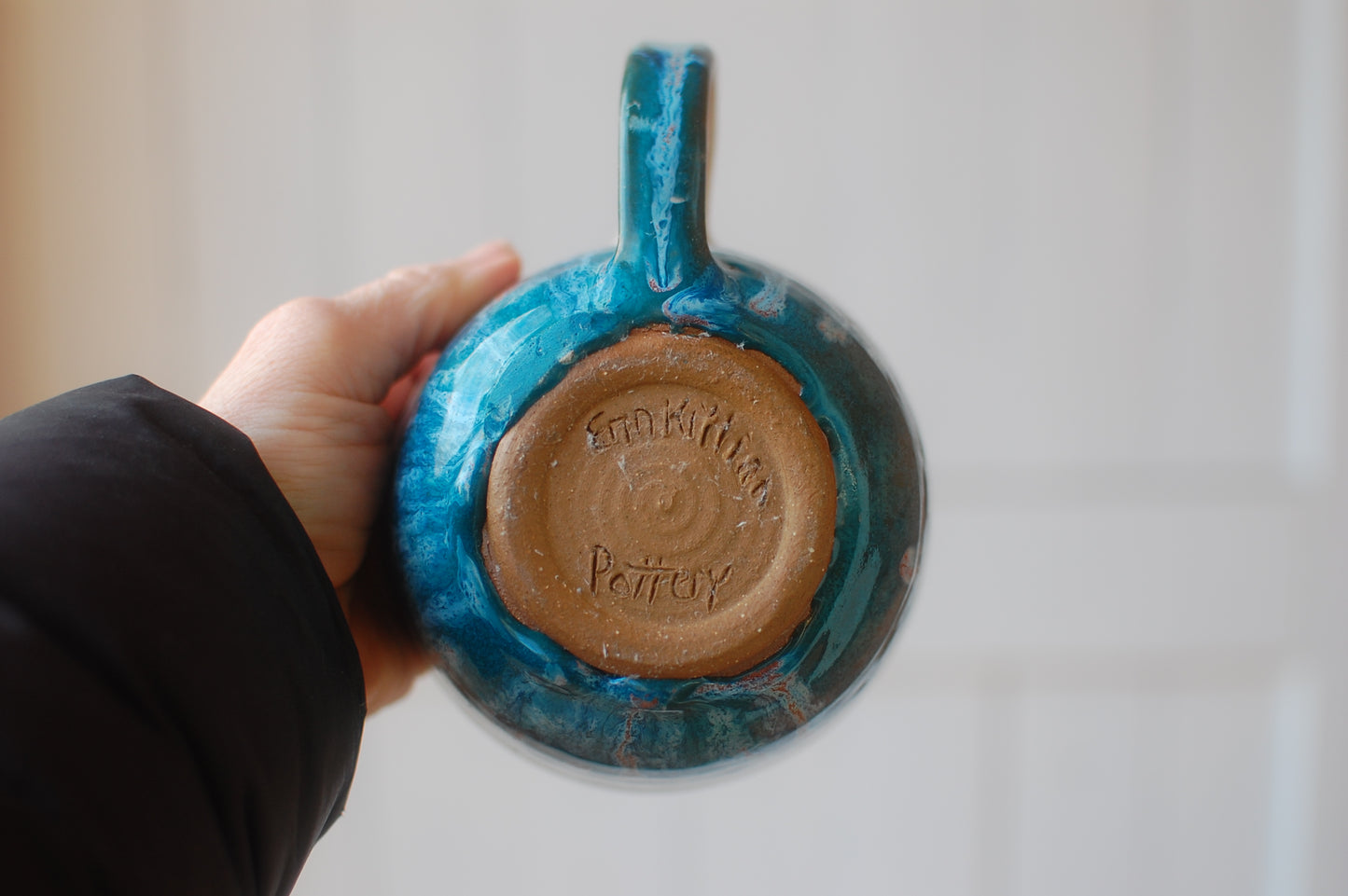 SECOND Seaside Latte Bowl - Soup Bowl With Handle - Handmade Pottery - Pottery Mugs - Ceramics - Handmade Ceramics