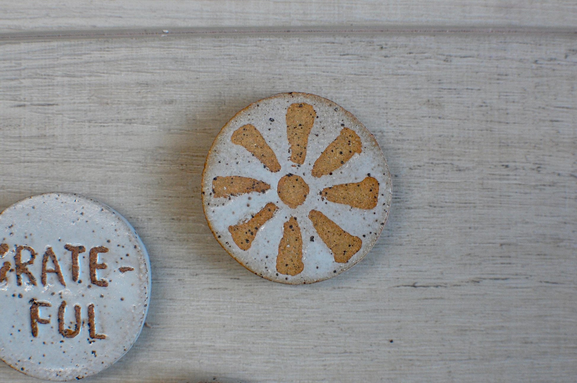 Circular Handmade Magnets - Stocking Stuffer - Ceramic Magnets - Handmade Magnets - Neodymium